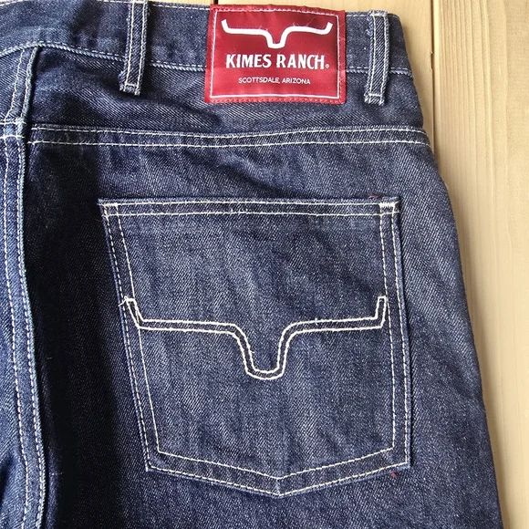 Kimes Ranch James Mid Low Rise Straight Bootcut Jeans Mens 32X32 - Picture 12 of 12